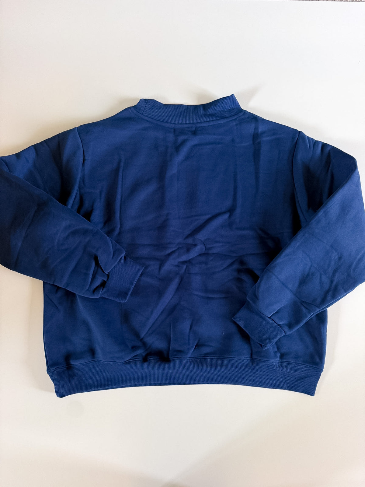 RARE Collegiate Blue PARKE Mockneck
