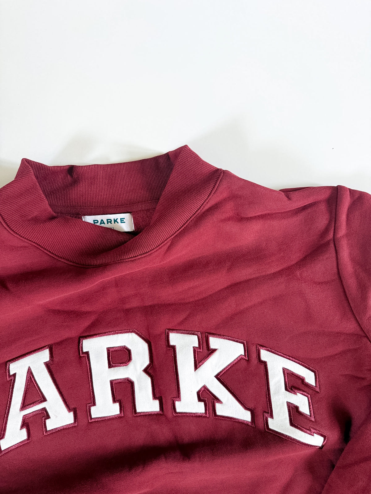 L/XL NEW Maroon PARKE Varsity Mockneck