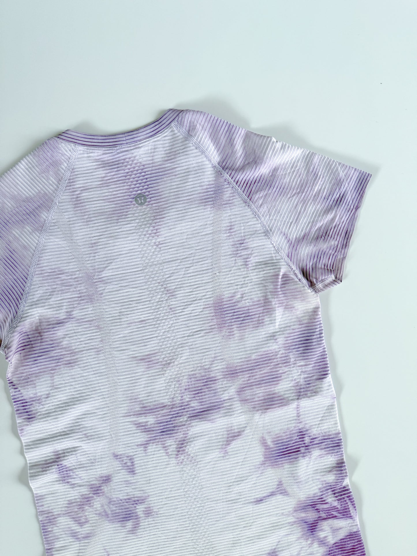 Size 4 Purple Marble Dye Swiftly Tech Short Sleeve 2.0