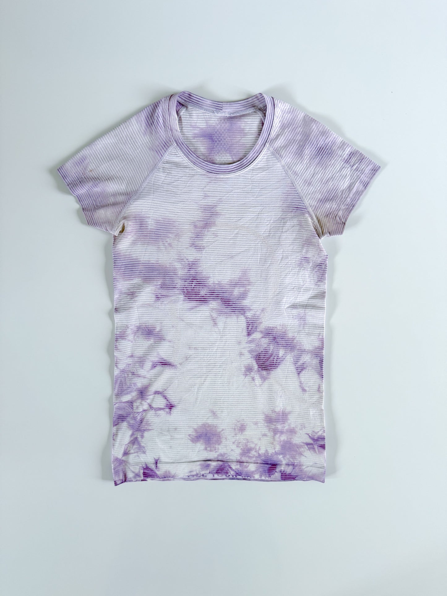 Size 4 Purple Marble Dye Swiftly Tech Short Sleeve 2.0