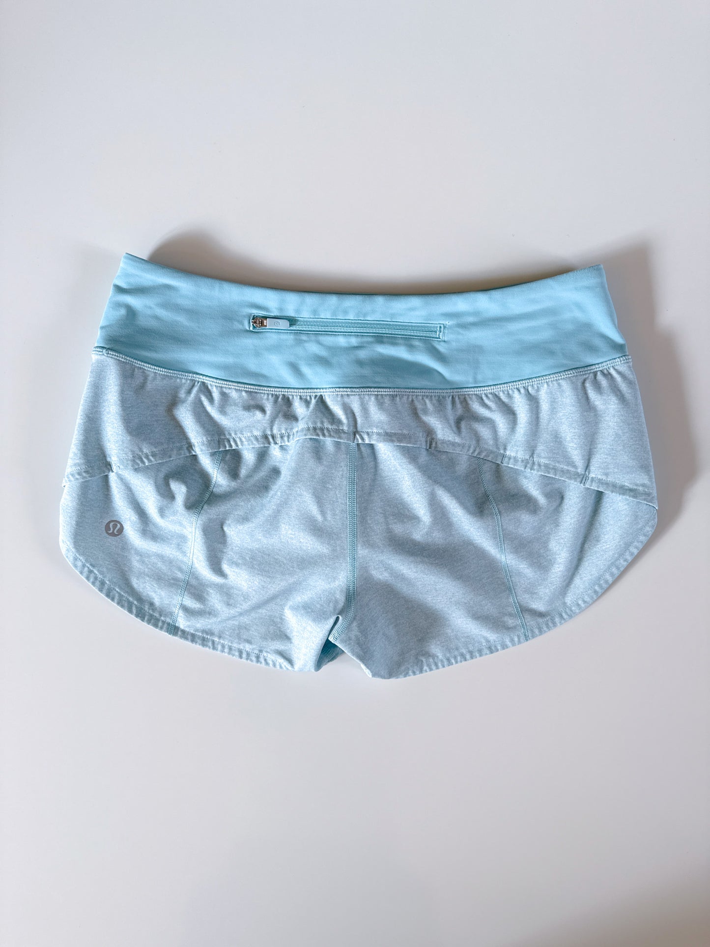Size 2 RARE Heathered Icing Blue Speed Up 2.5" description