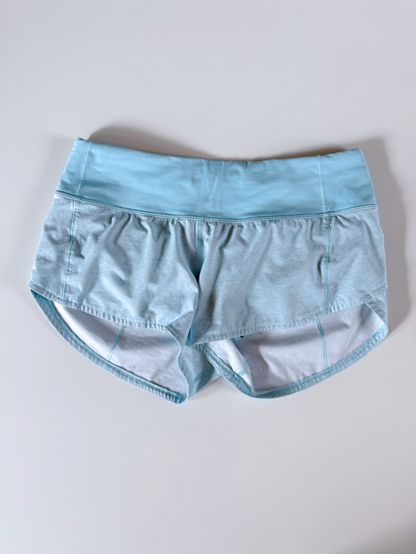 Size 2 RARE Heathered Icing Blue Speed Up 2.5" description