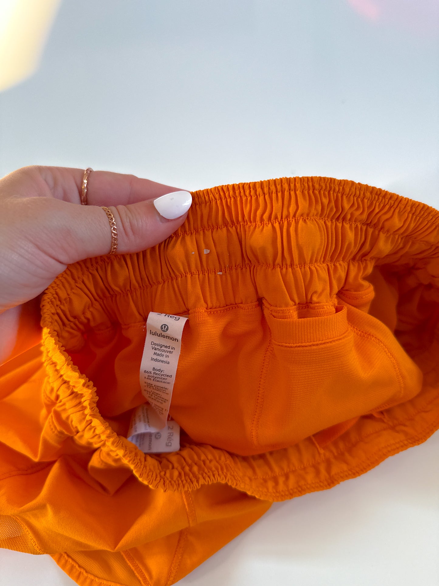 Size 2 Lit Orange Hotty Hot 2.5" flaw