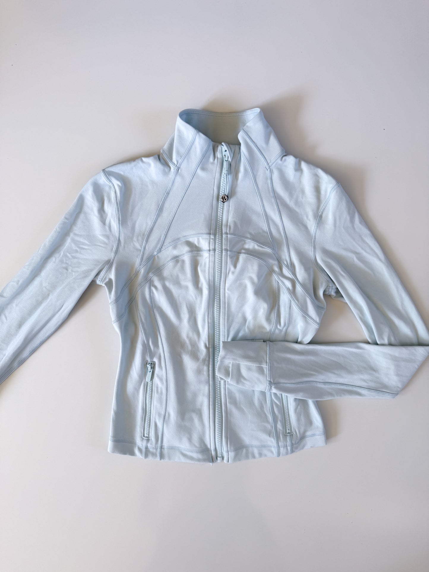 Size 4 RARE Sheer Blue Define Cropped Jacket