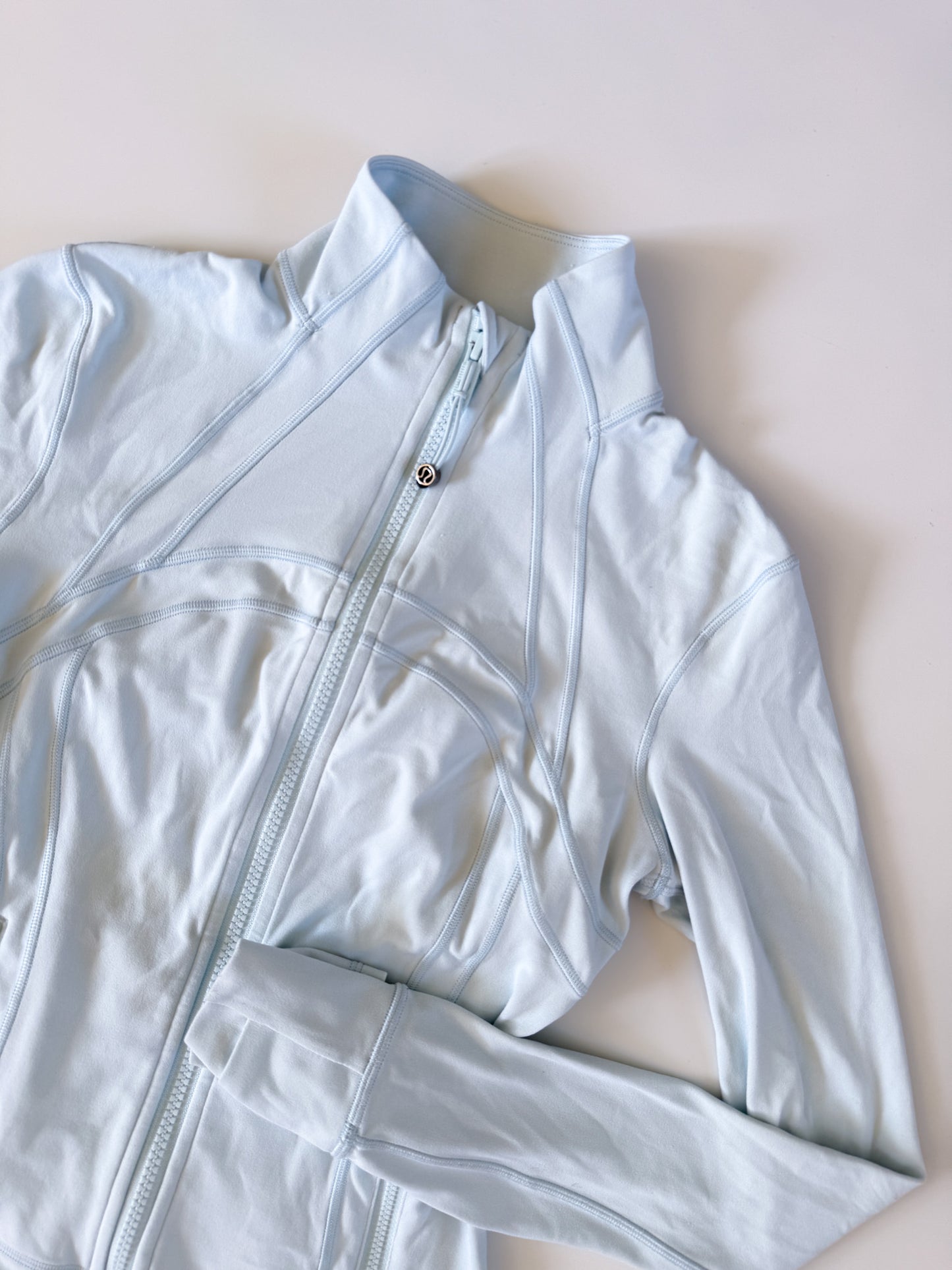 Size 4 RARE Sheer Blue Define Cropped Jacket