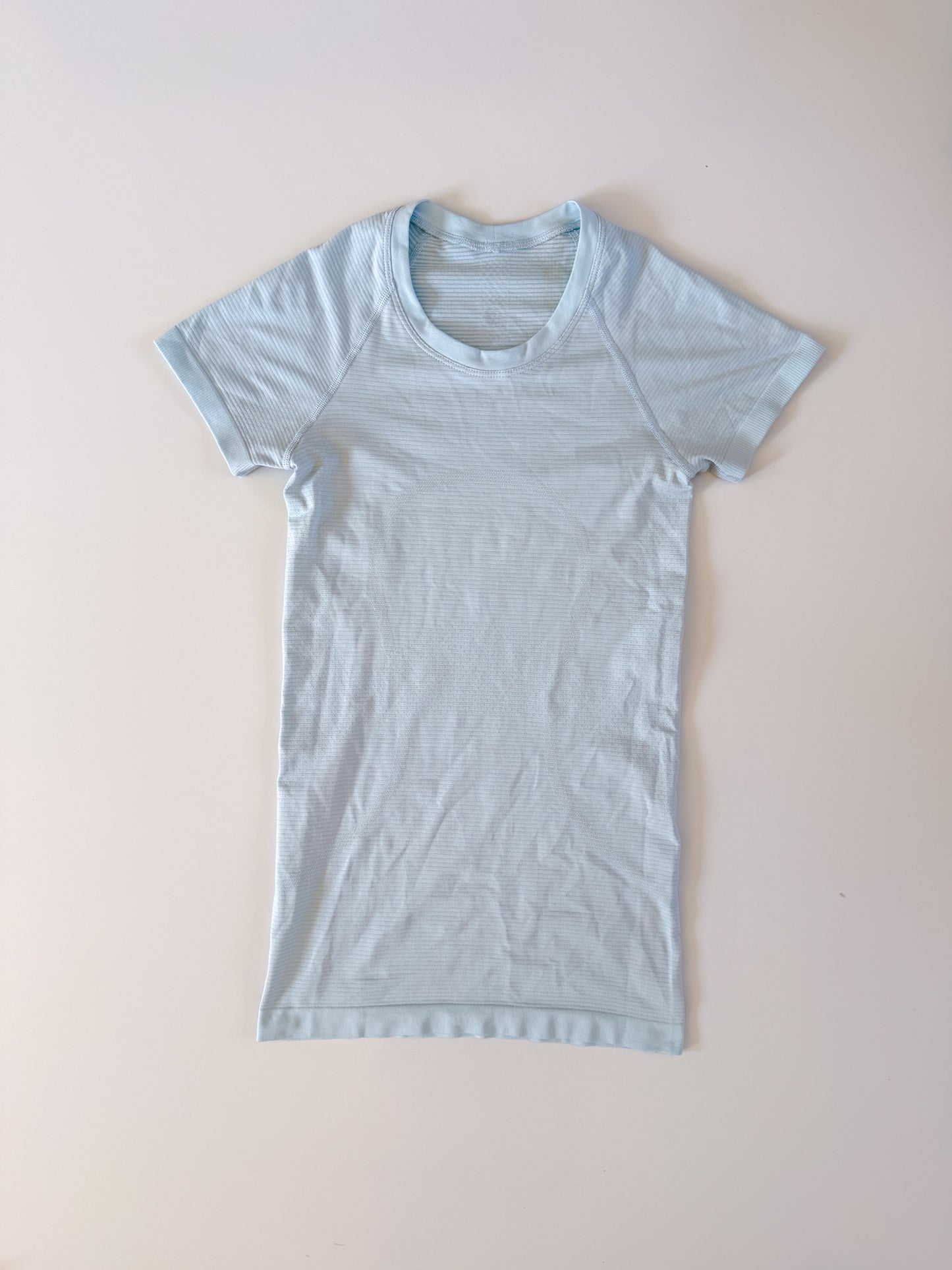 Size 2 RARE Sheer Blue Swiftly Tech Short Sleeve 2.0