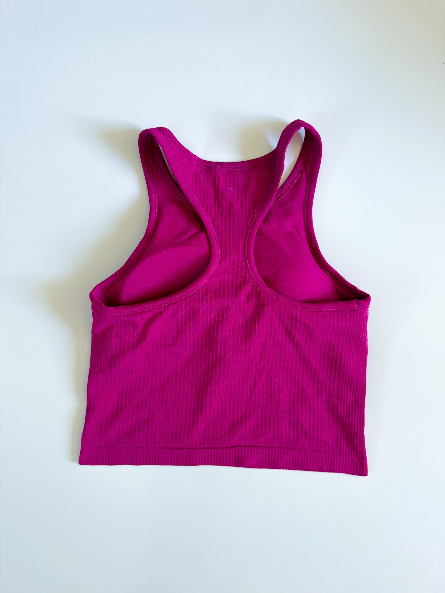 Size 8 Magenta Purple Ebb to Street Cropped Tank Top