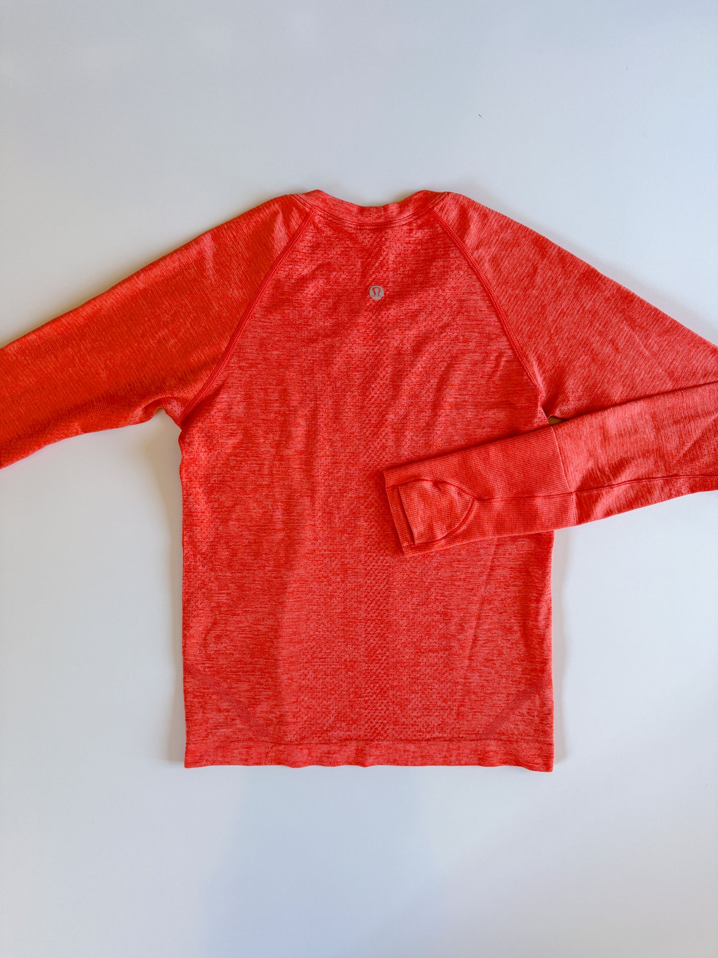 Size 4 Warm Coral Swiftly Tech Long Sleeve 2.0