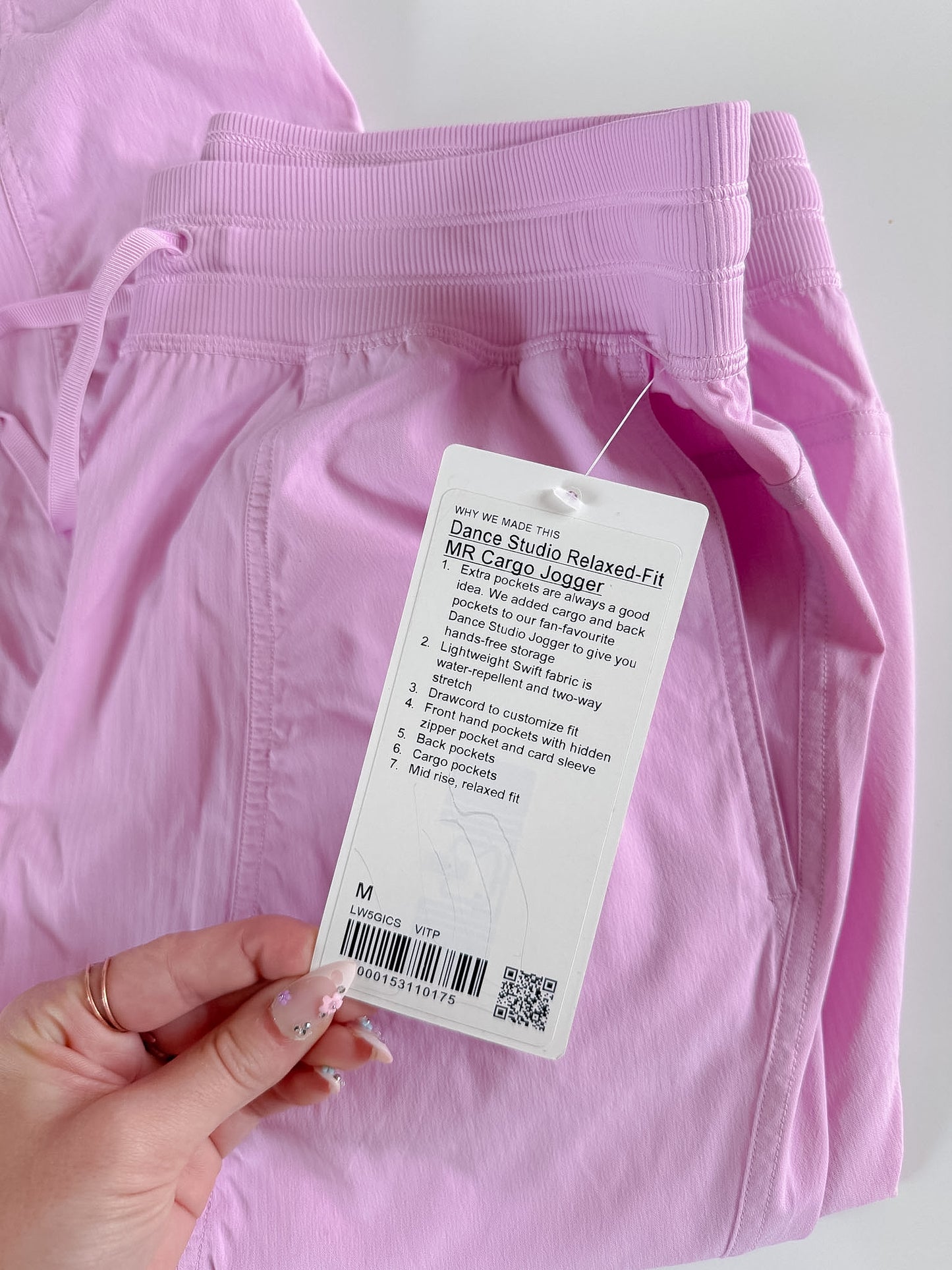 Medium NWT Vita Pink Dance Studio Cargo Jogger