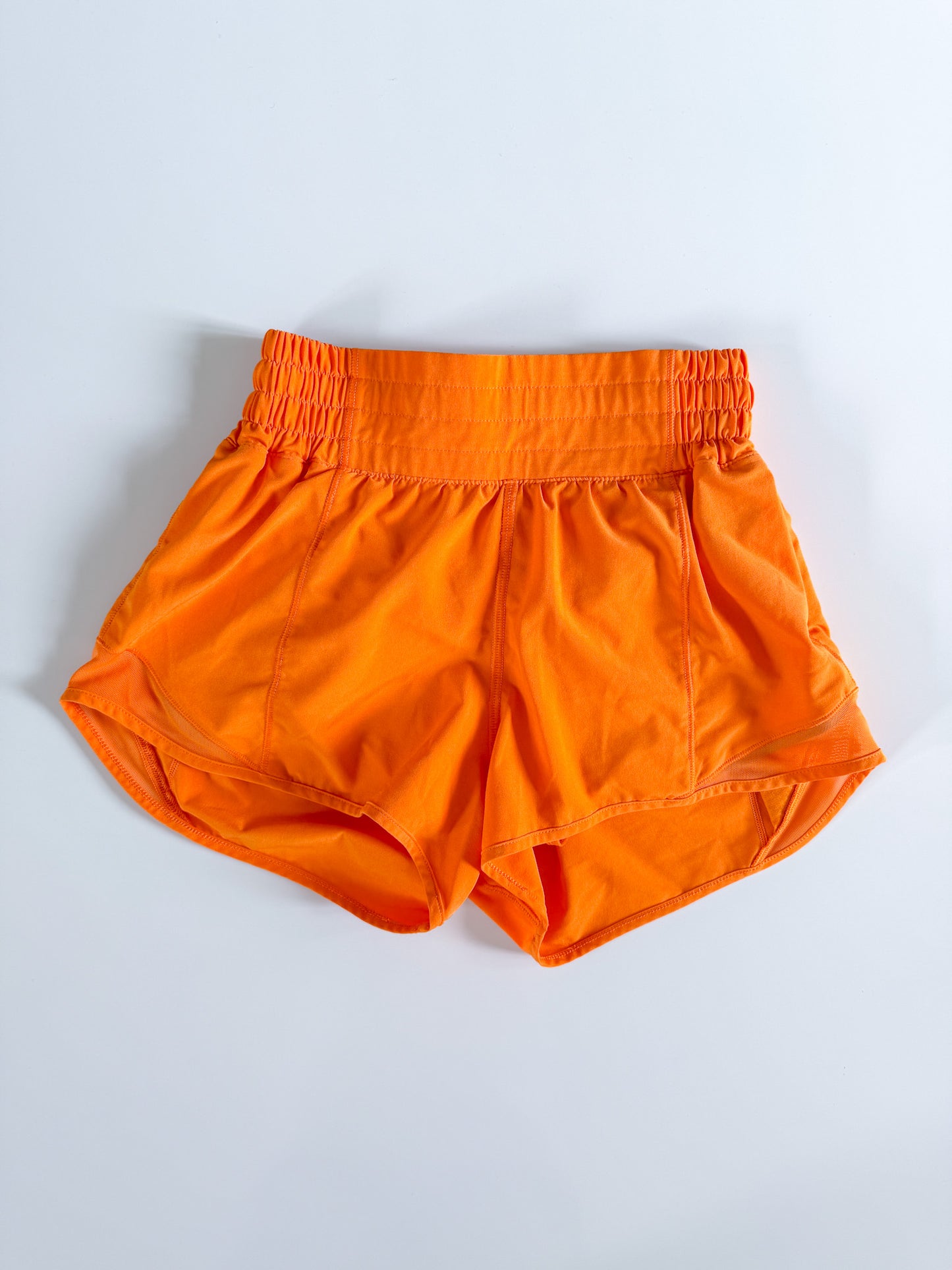Size 8 HIGHRISE Lit Orange Hotty Hot 2.5"