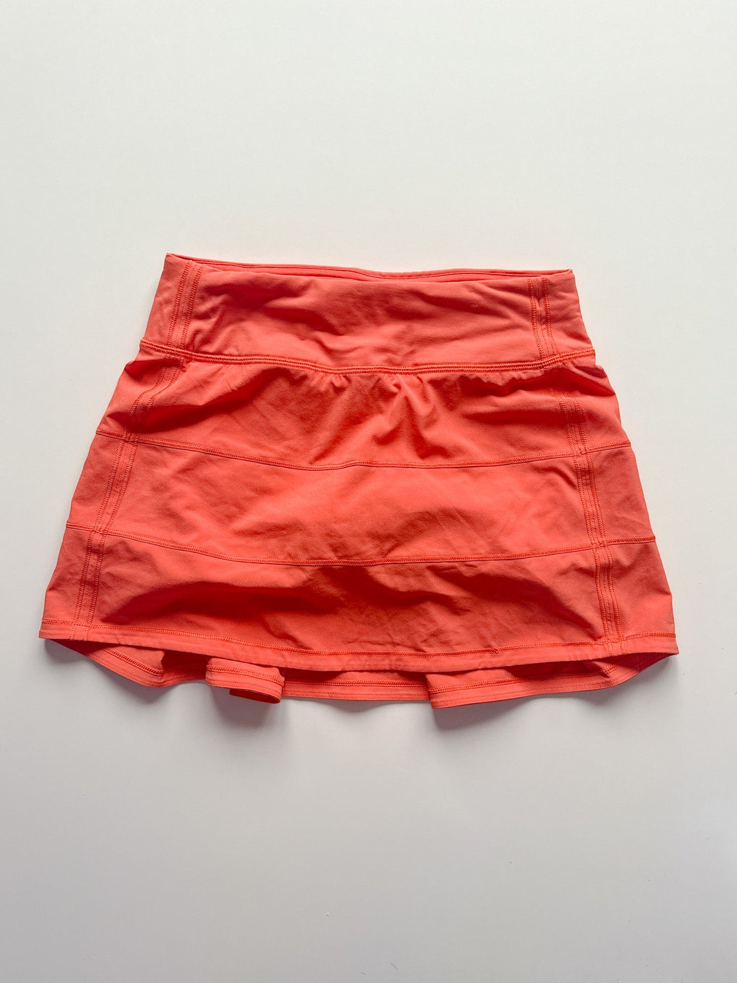 Size 2 Warm Coral Pace Rival Skirt 15"