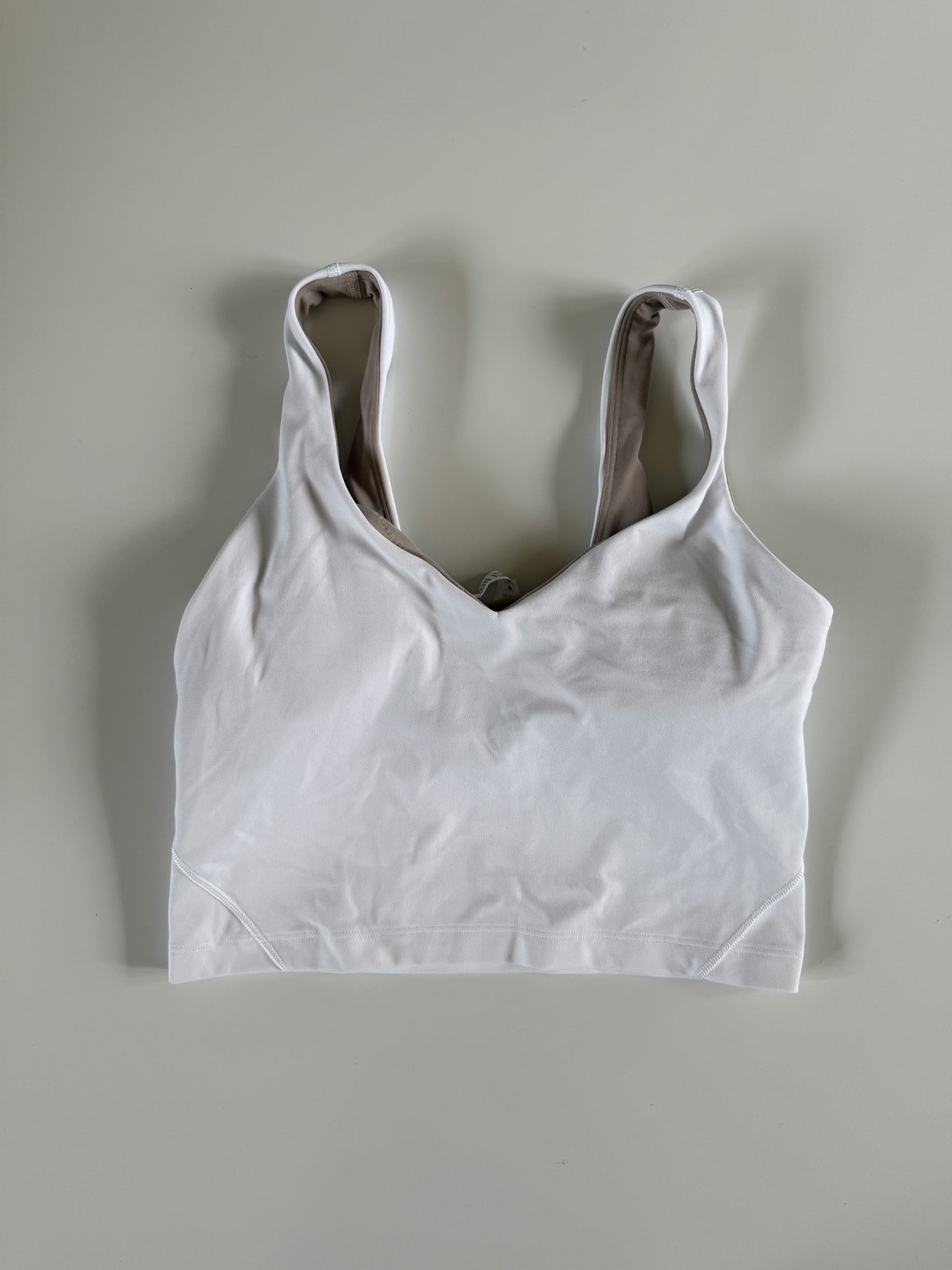 Size 6 White Align Tank *description