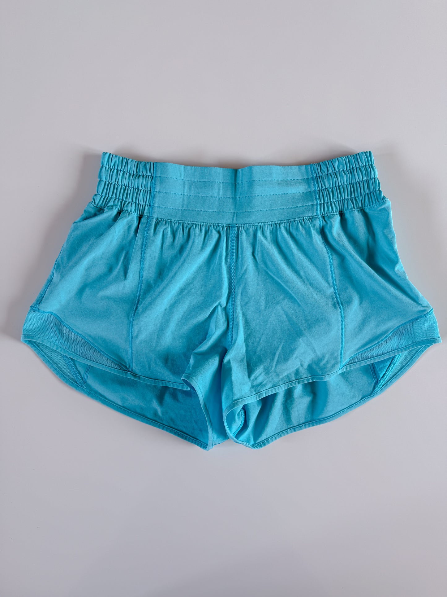 Size 10 RARE HIGHRISE Electric Turquoise Hotty Hot 2.5"