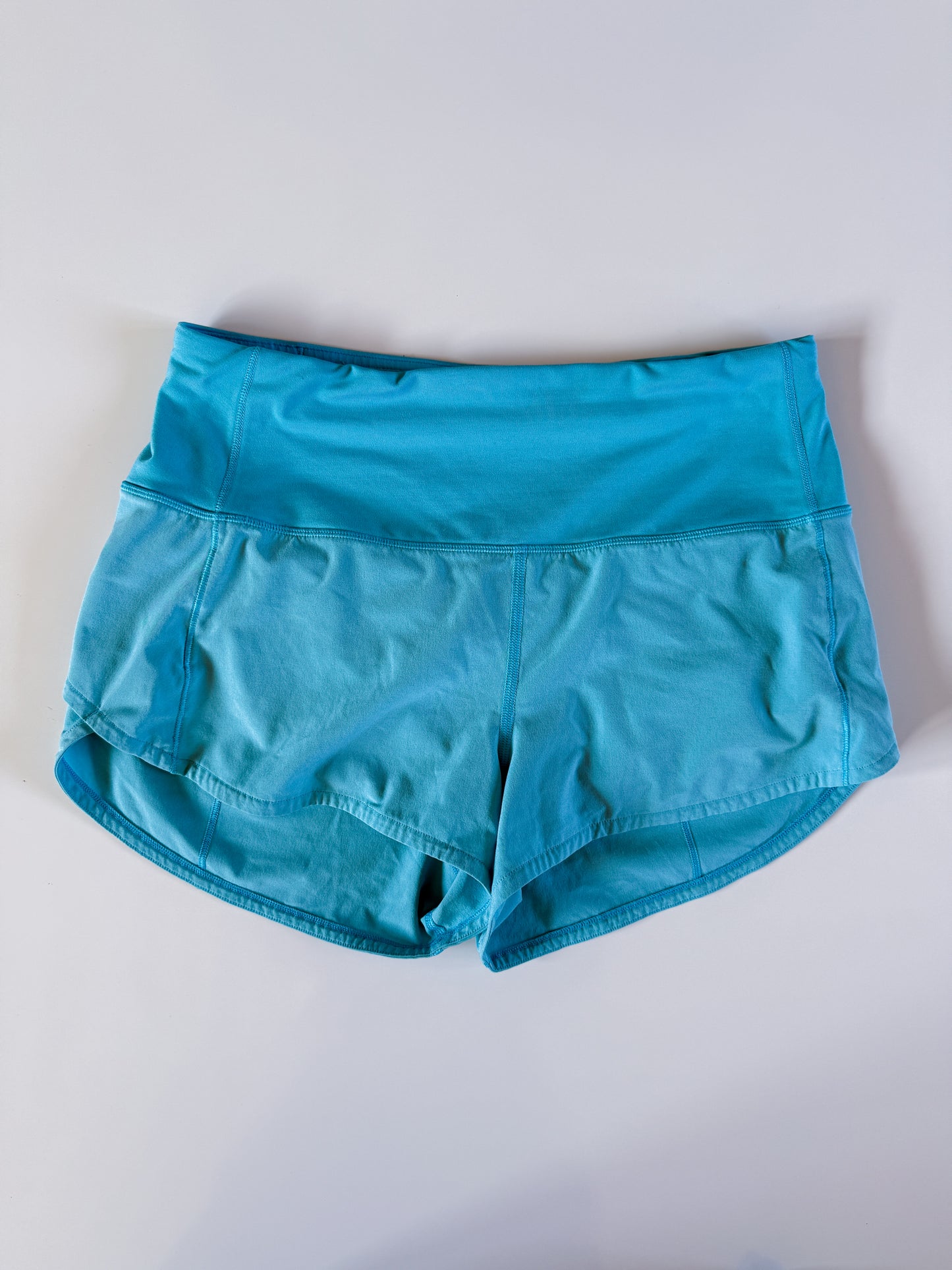 Size 12 RARE HIGHRISE Electric Turquoise Speed Up 2.5"