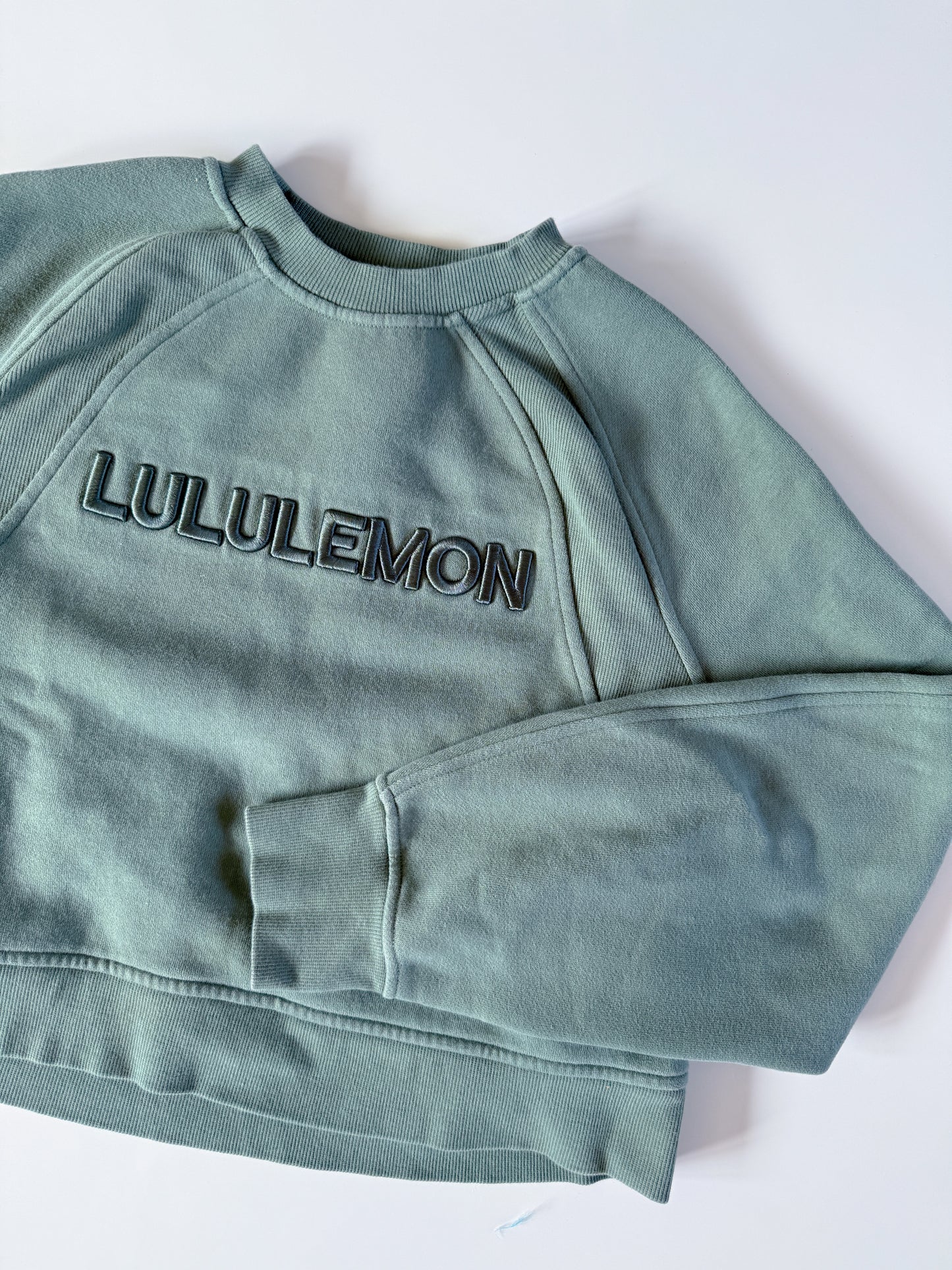 XS/S Green Forest Spell Out Crewneck