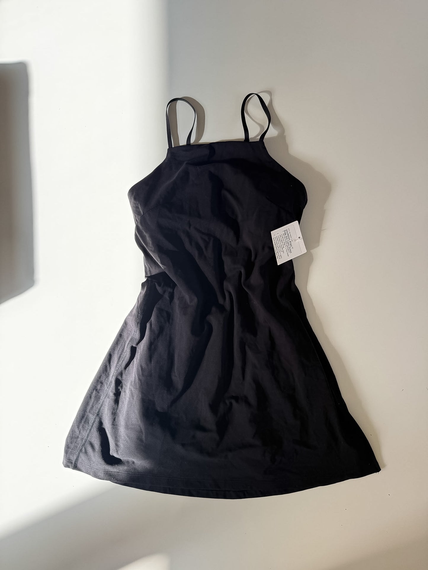 Size 6 NWT Side-Slit Black Cami Dress
