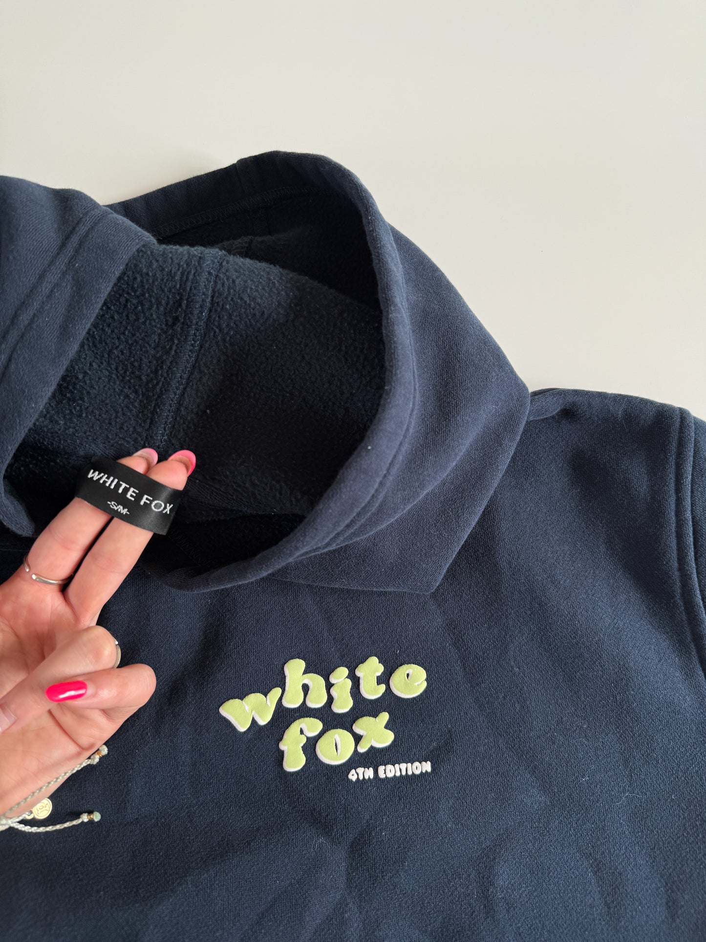 S/M White Fox Hoodie