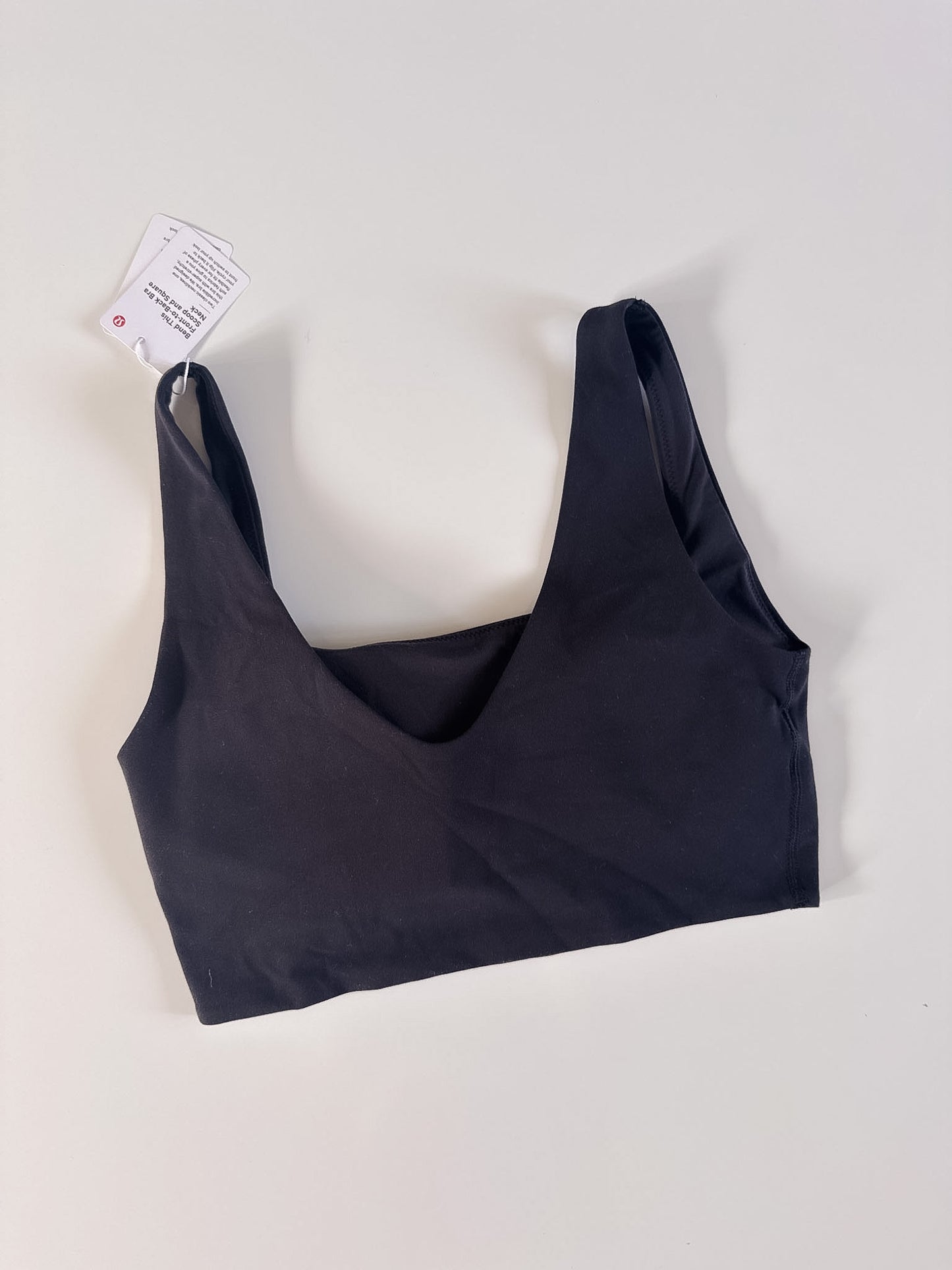 S/M NWT Black Bend And Scoop Square Bra