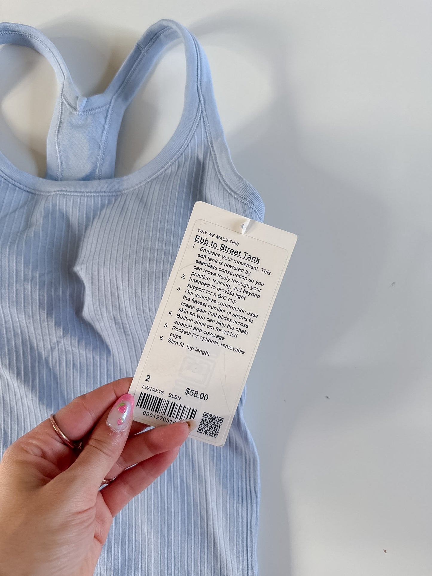 Size 2 NWT Blue Linen Ebb To Street Tank