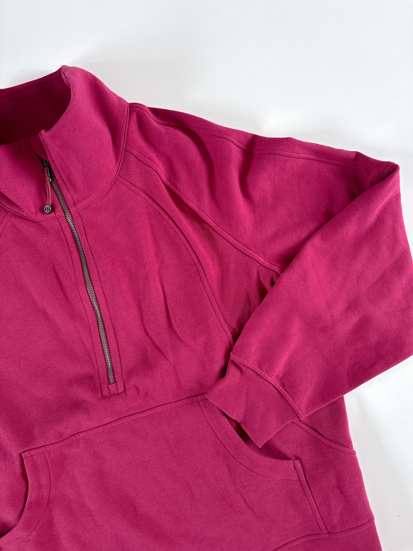 XL/XXL Magenta Funnel Neck Half-Zip Scuba
