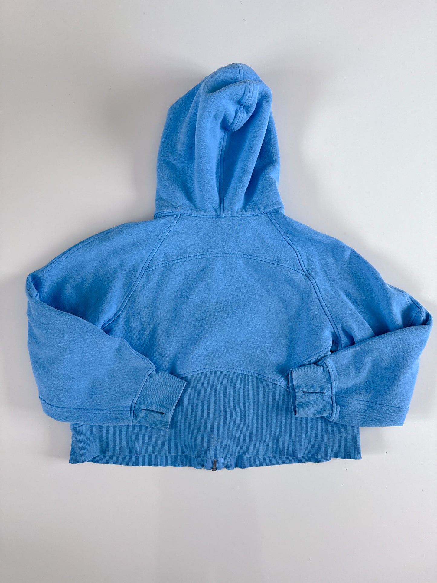 M/L Aero Blue Full Zip Scuba Hoodie