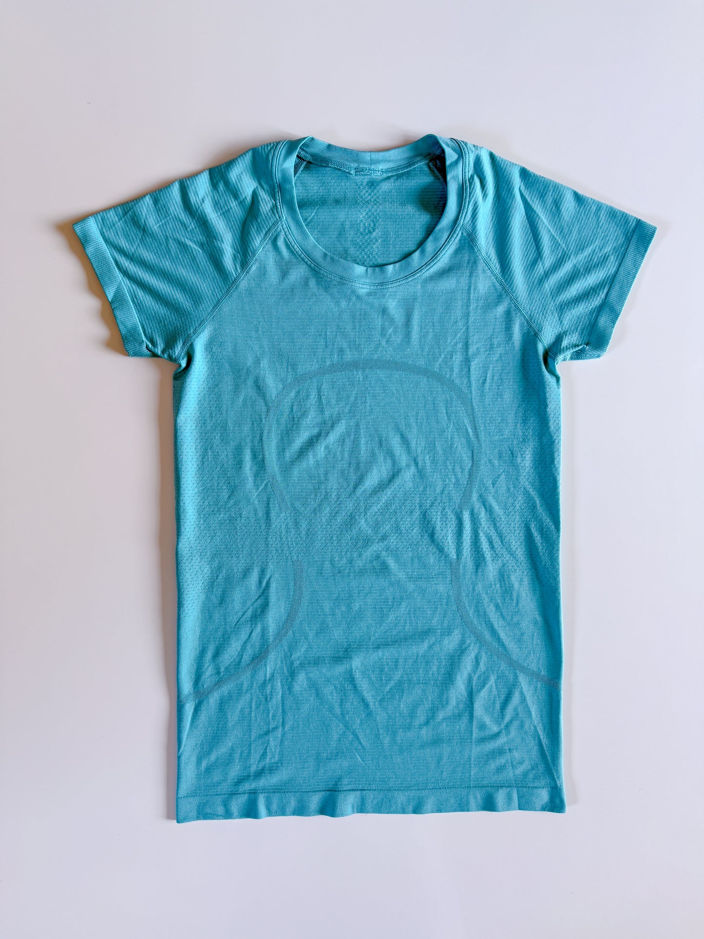 Size 4 RARE Tidal Teal Swiftly Tech Short Sleeve