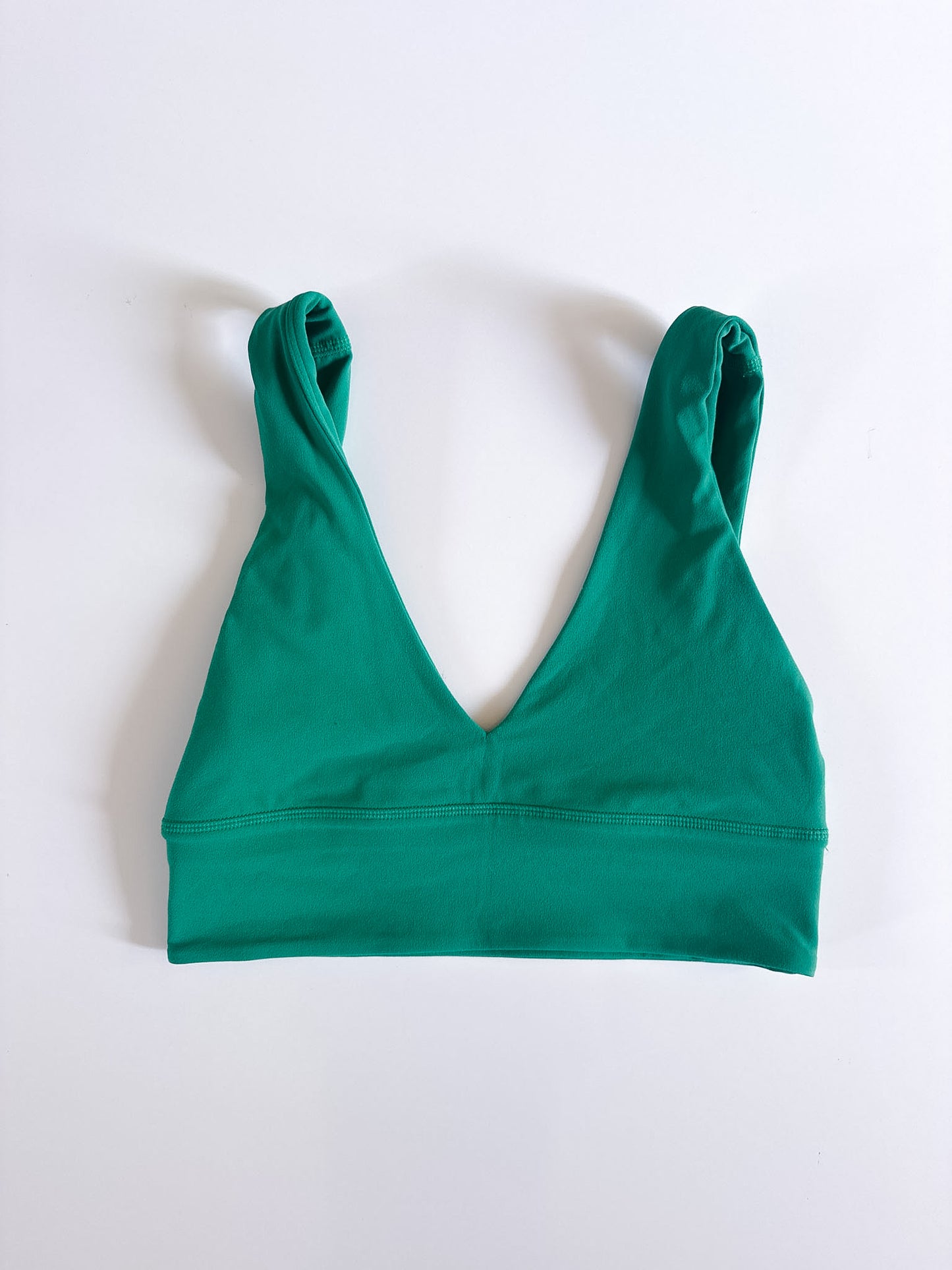 Size 6 Raceway Green Align V-Neck Bra