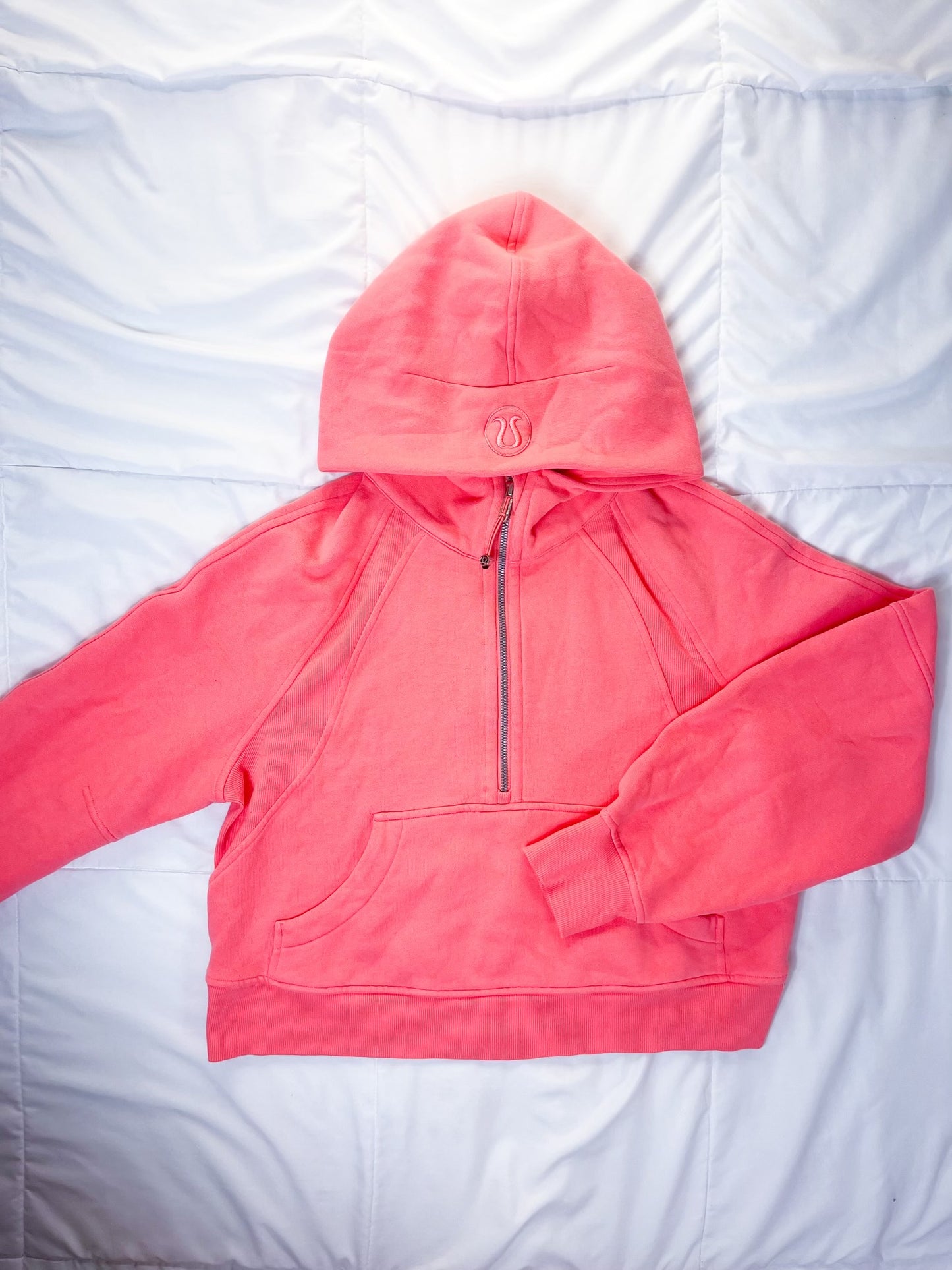 XS/S RARE Raspberry Cream Half-Zip Scuba