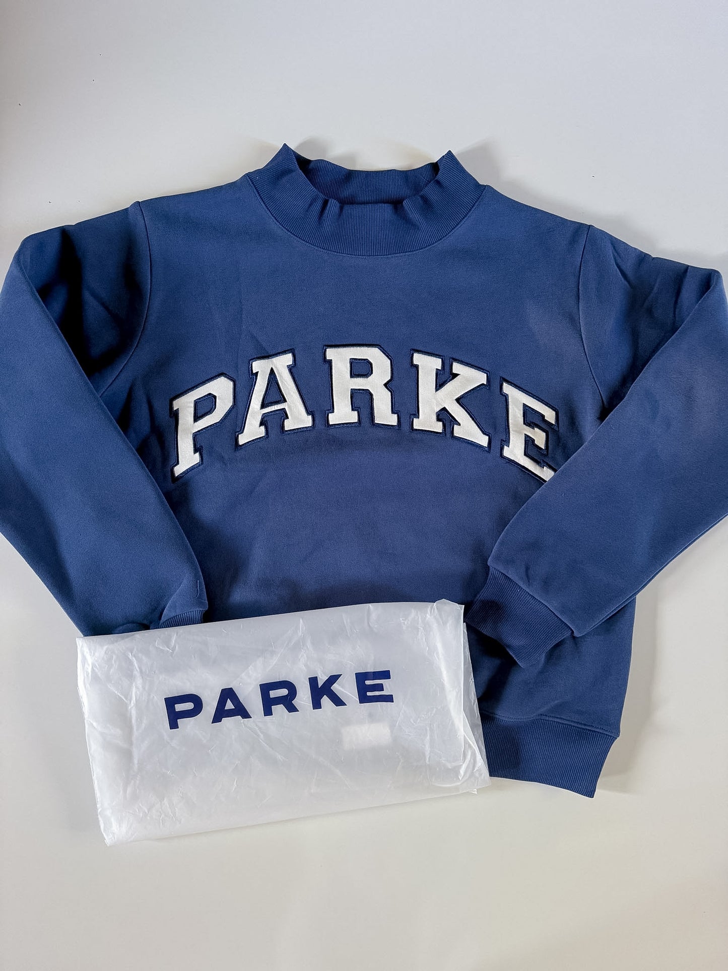 RARE Navy Blue PARKE Mockneck