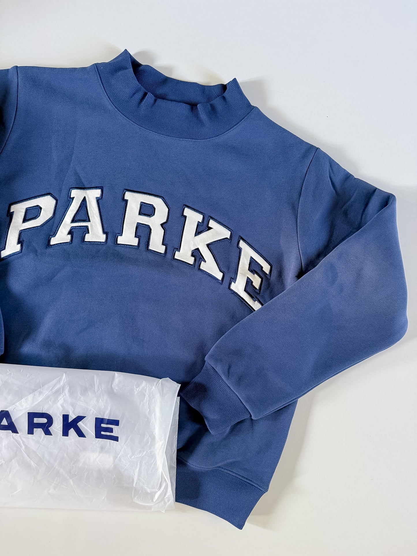 RARE Navy Blue PARKE Mockneck