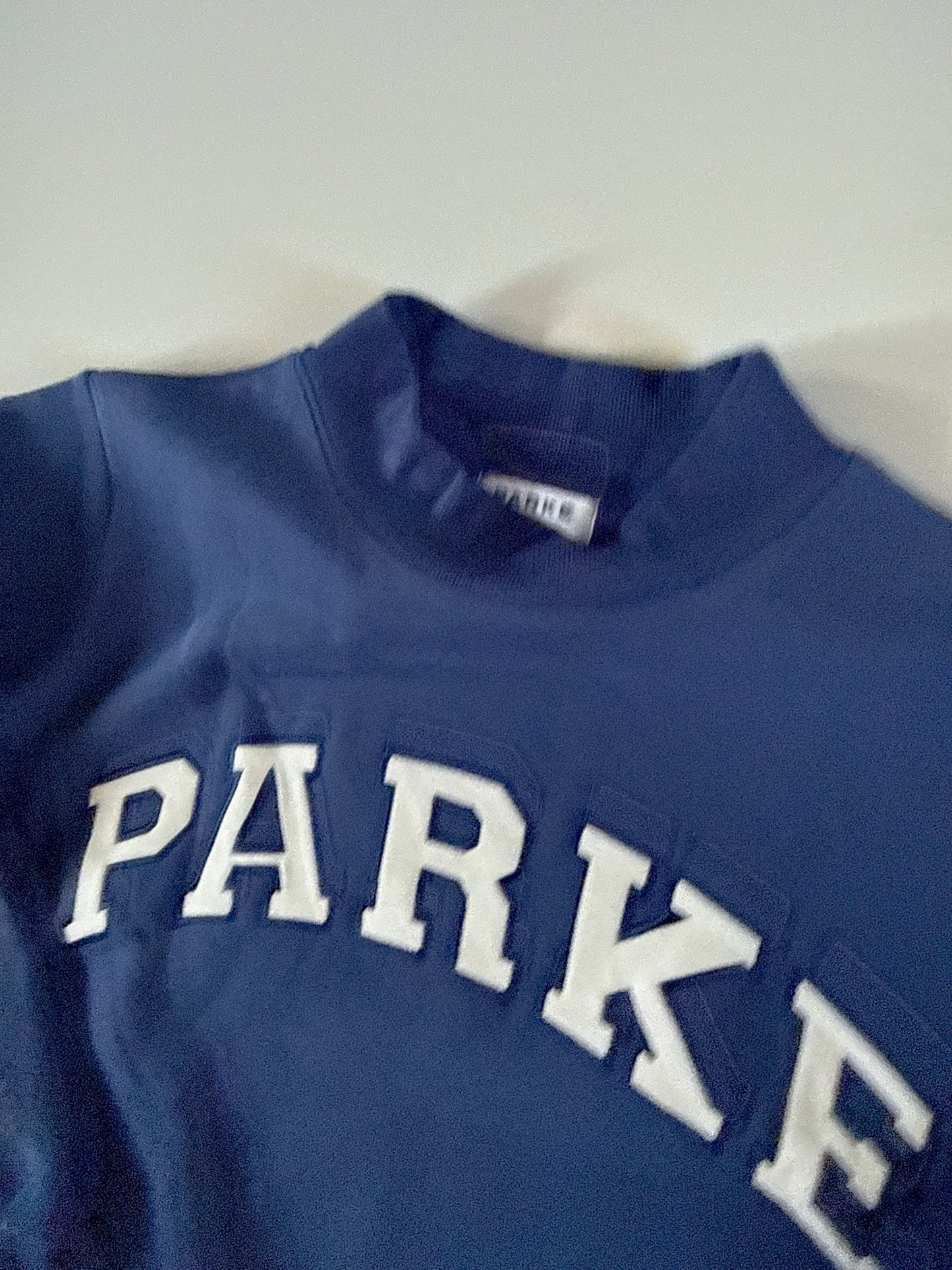 RARE Navy Blue PARKE Mockneck
