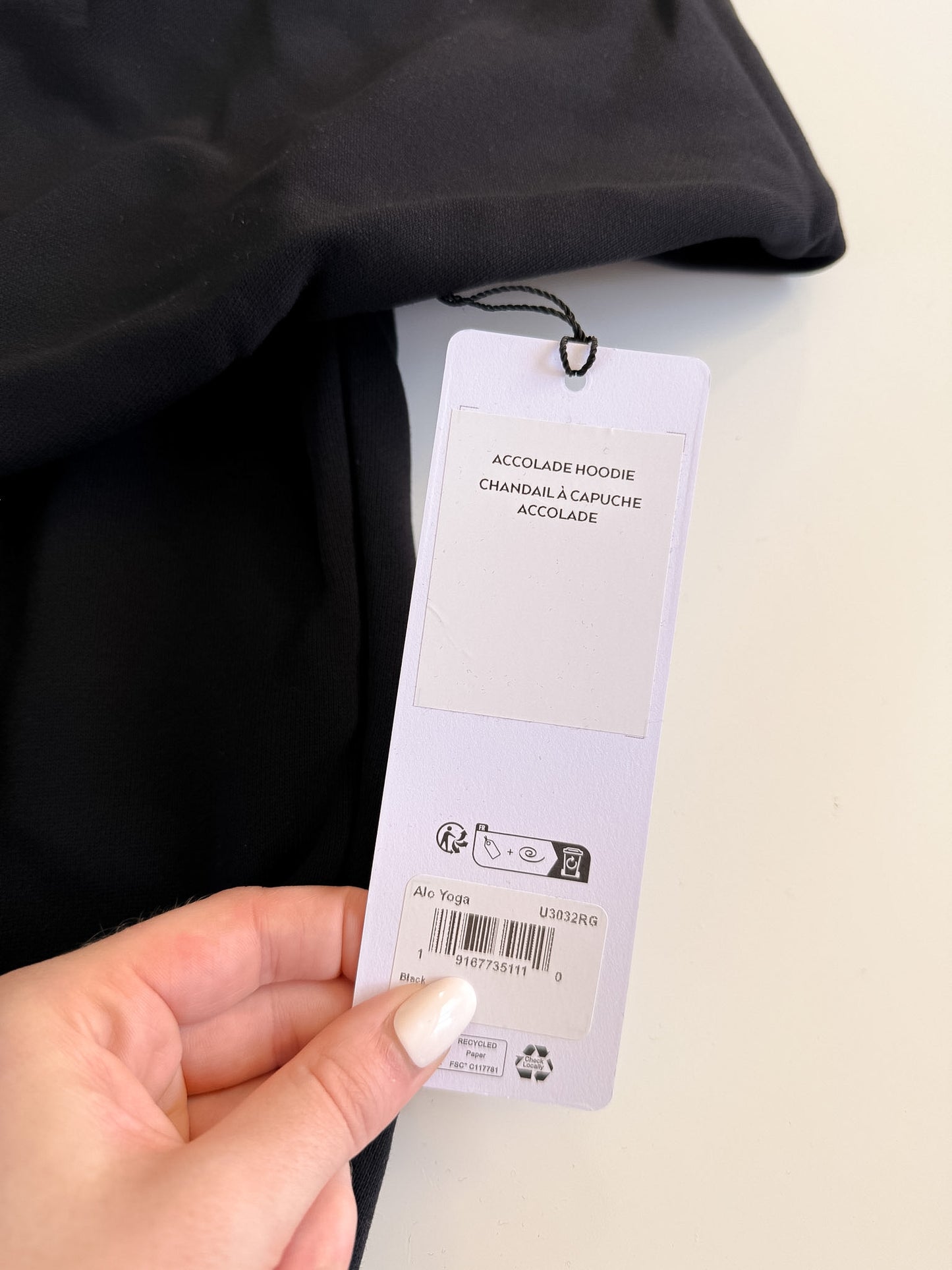 XS,S Black Accolade Hoodie