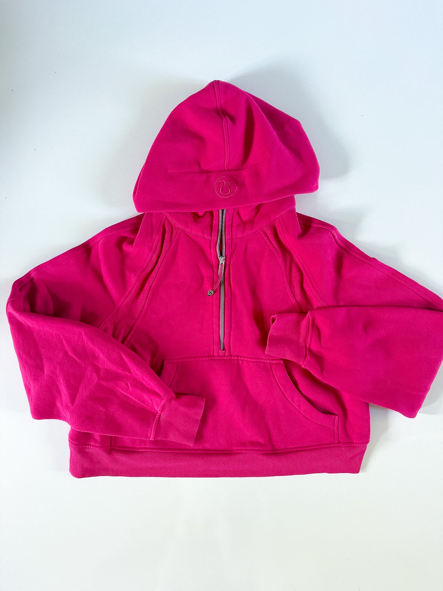 M/L Pomegrante Half-Zip Scuba Hoodie