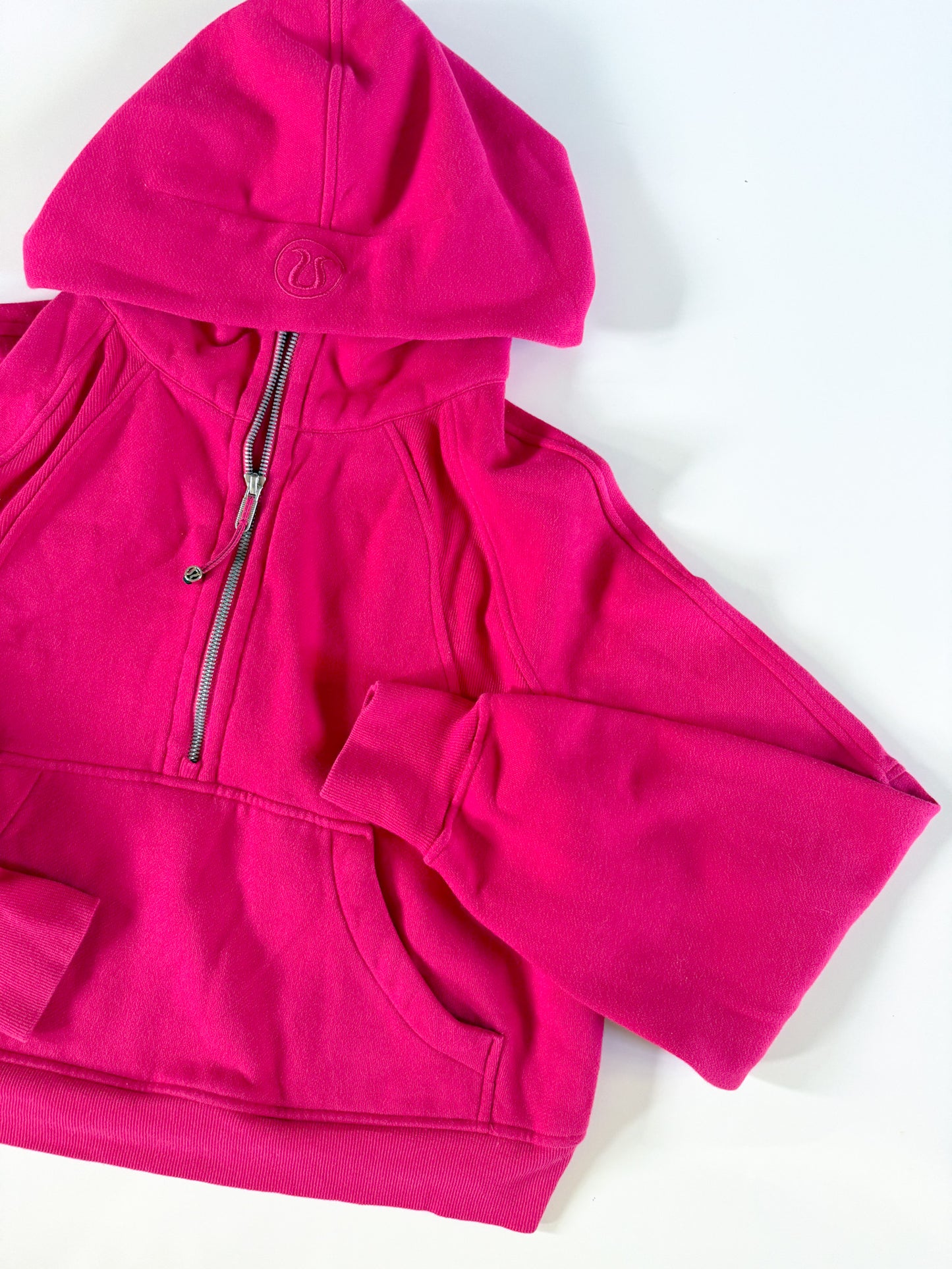 M/L Pomegrante Half-Zip Scuba Hoodie