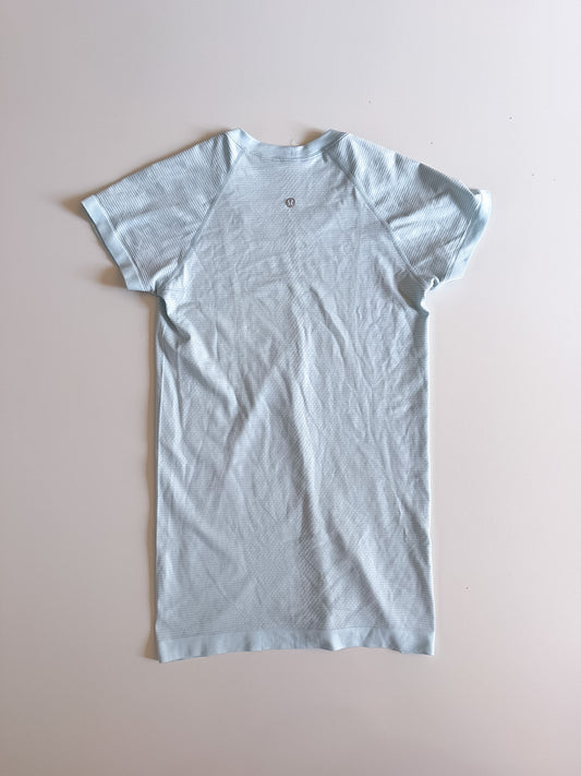 Size 6 RARE Blue Glow Swiftly Tech Short Sleeve 2.0