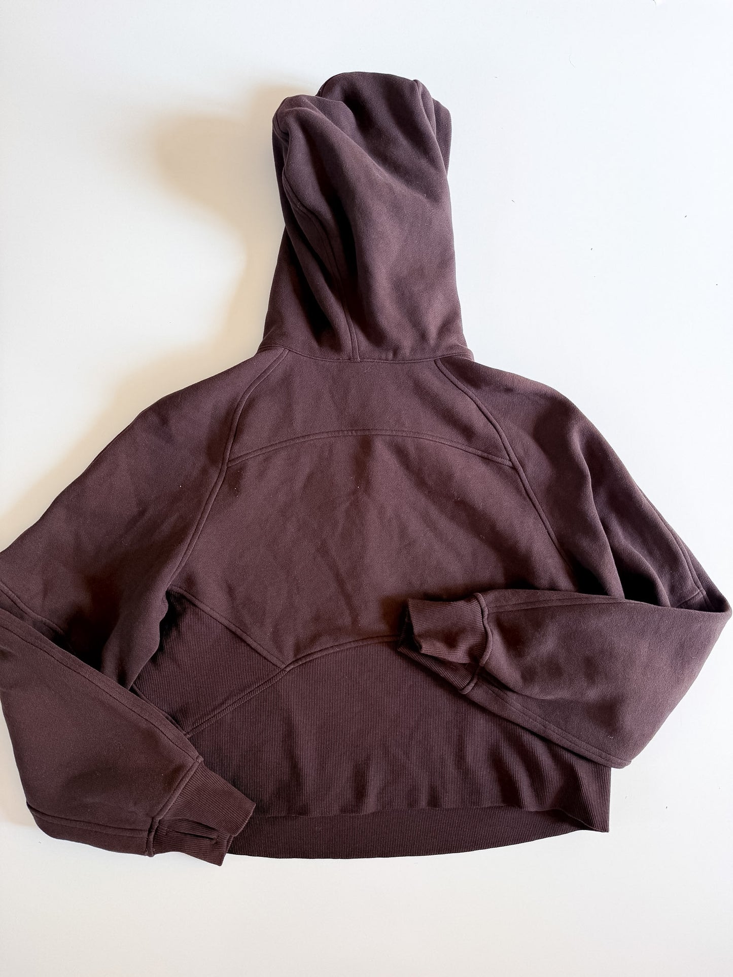 XS/S Espresso Half Zip Scuba Hoodie