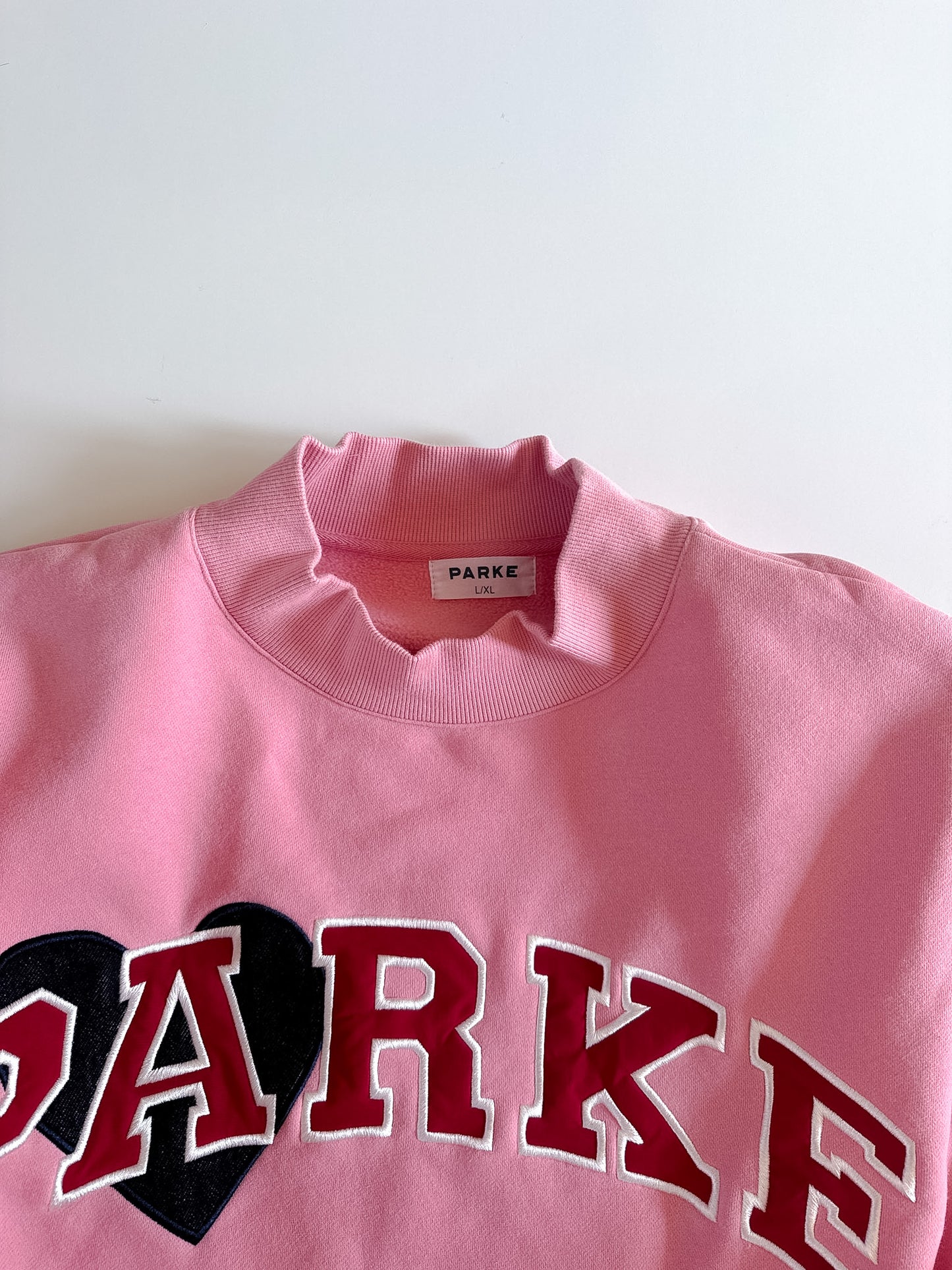 L/XL RARE Valentines PARKE Mockneck description