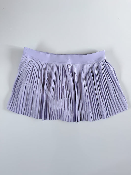 Size 14 Lavender Frost Pleated Tennis Skirt