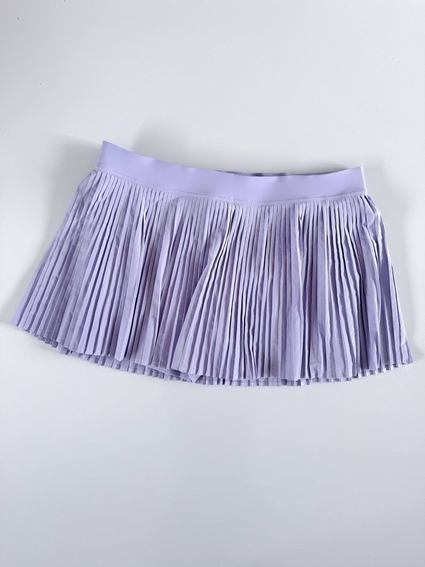 Size 14 Lavender Frost Pleated Tennis Skirt