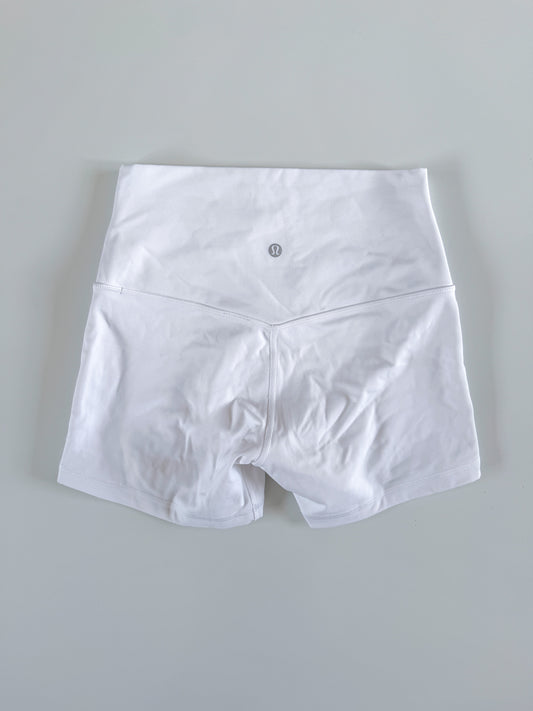 Size 4 White Align Short 4"
