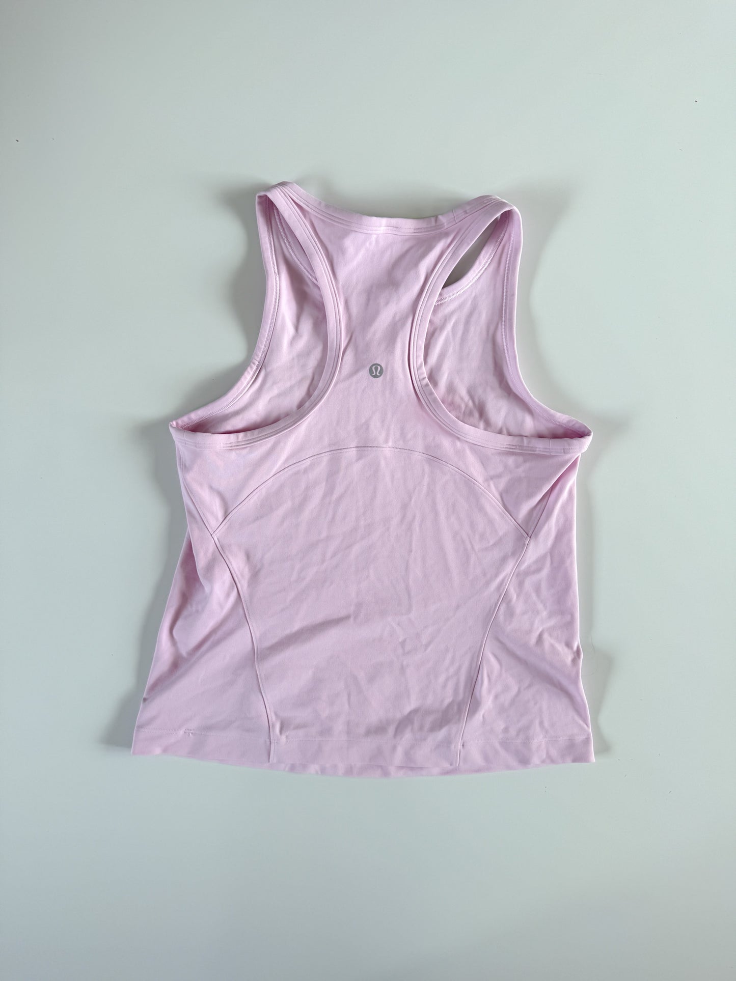 Size 10 Pink Organza Align Racerback Tank