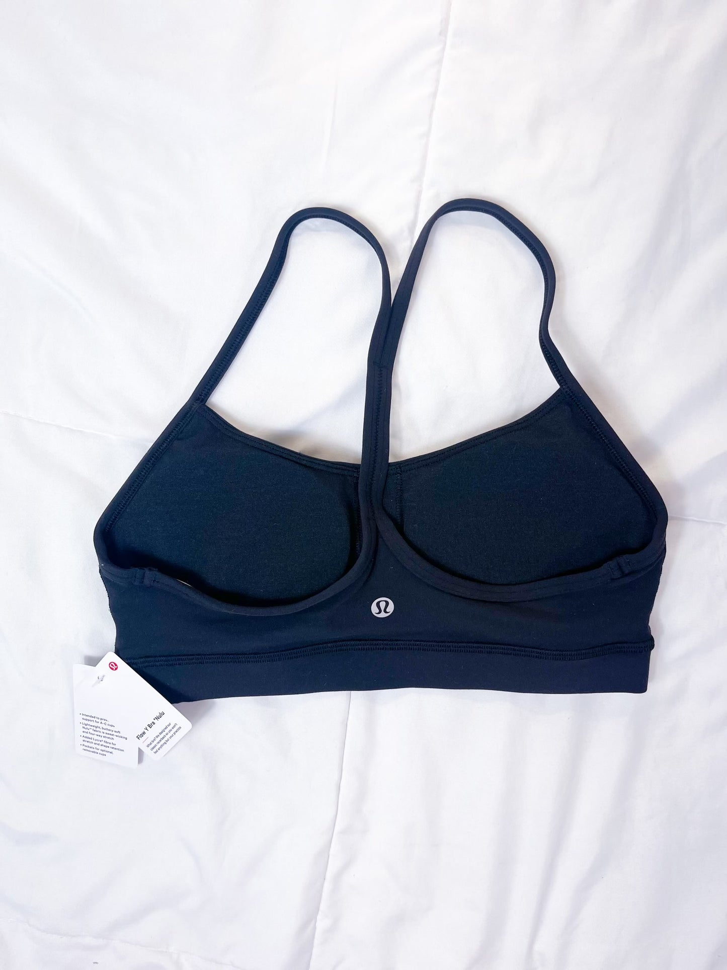 Size 6 NWT Black Flow Y Bra