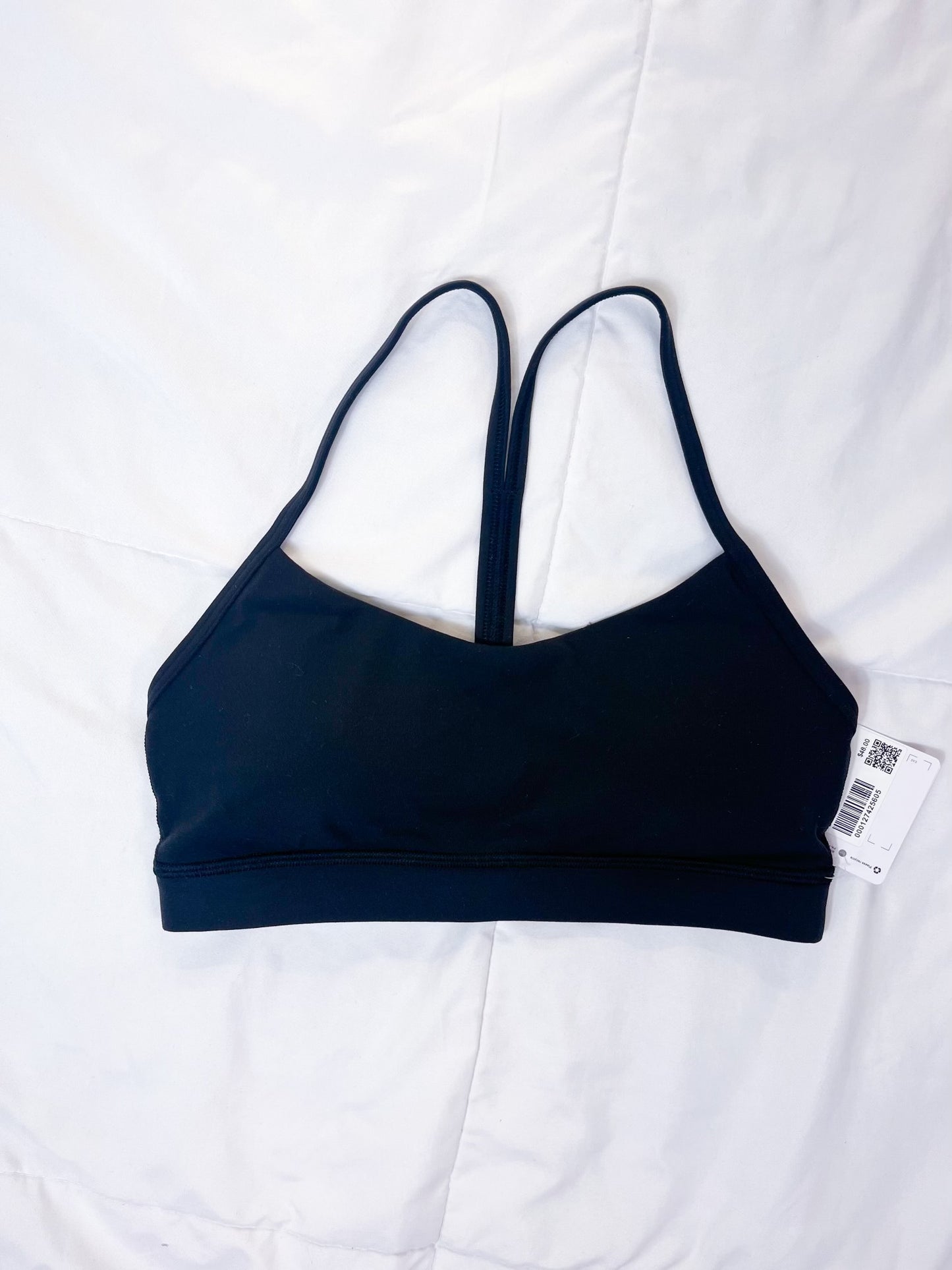 Size 6 NWT Black Flow Y Bra