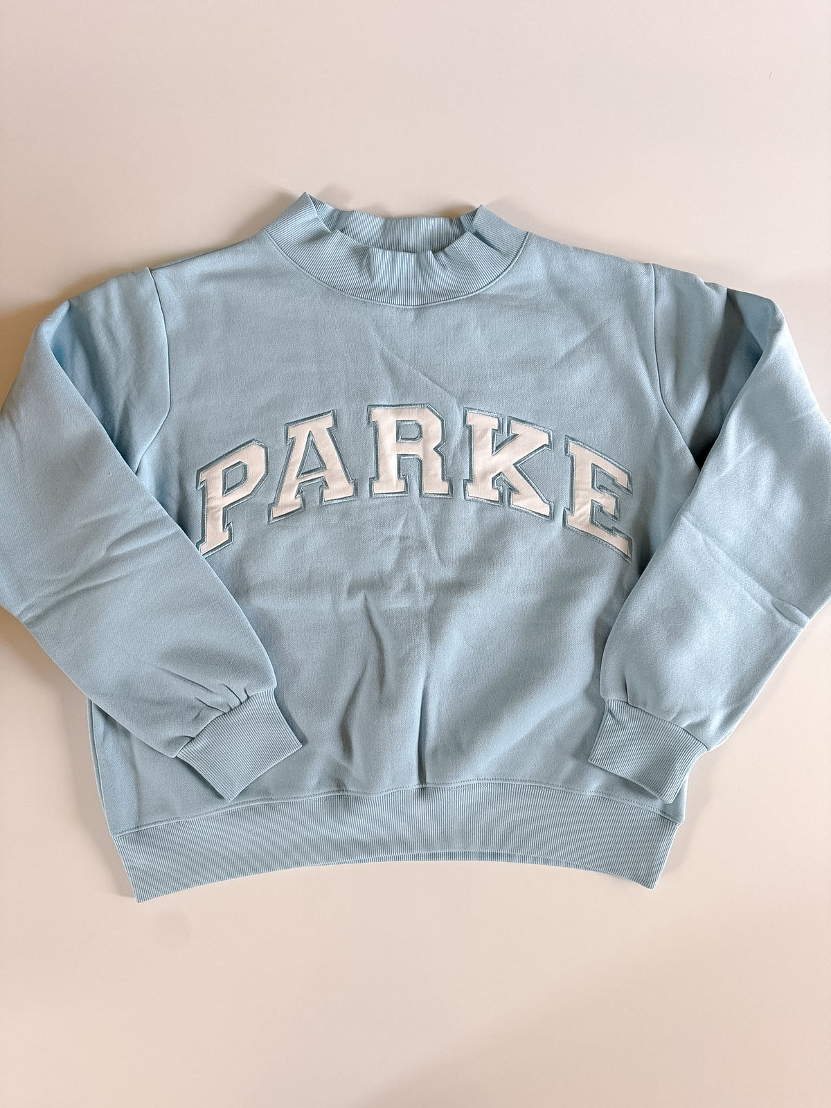 RARE NEW Powder Blue PARKE Mockneck