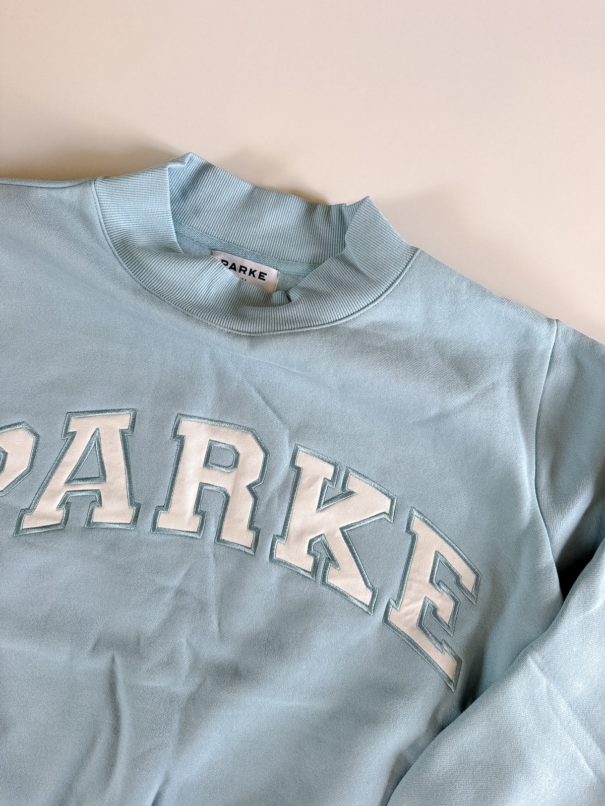 RARE NEW Powder Blue PARKE Mockneck
