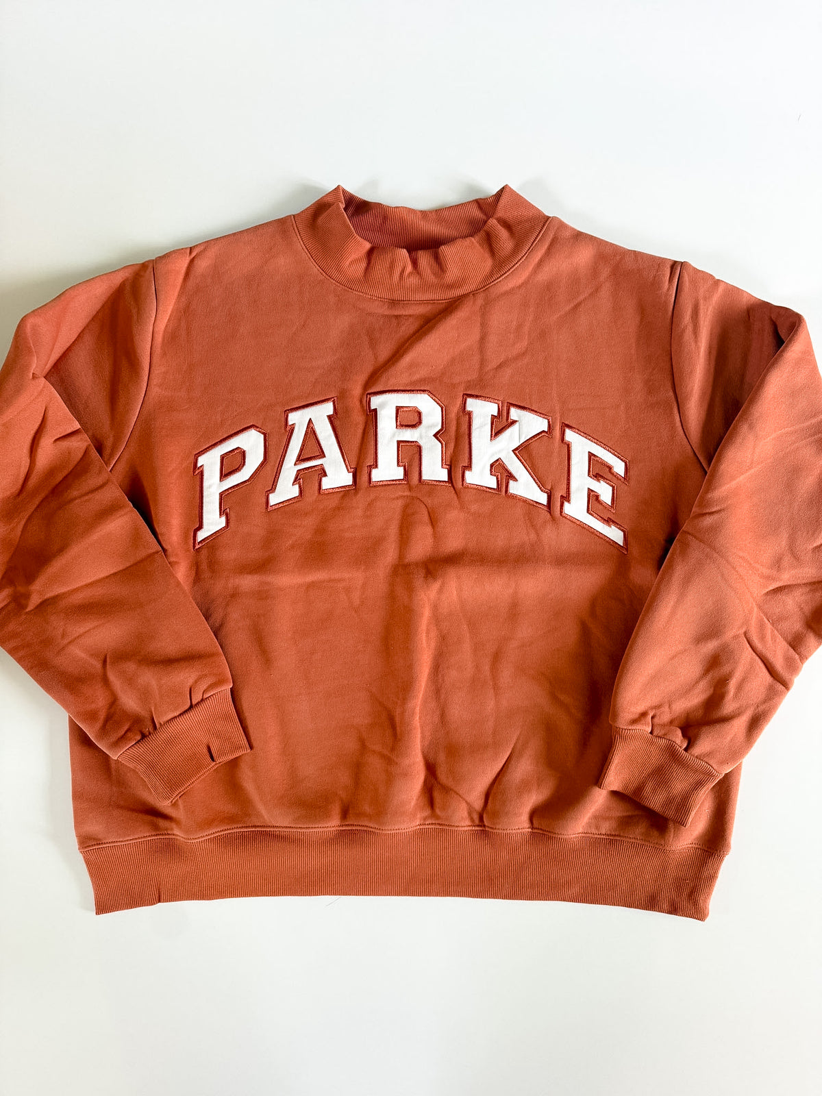 L/XL Burnt Orange PARKE Mockneck
