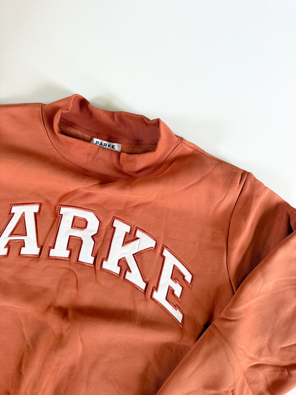 L/XL Burnt Orange PARKE Mockneck