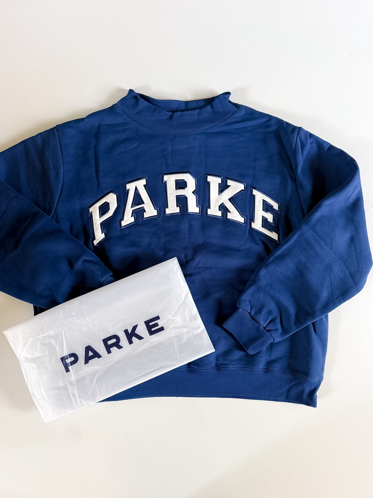 RARE Collegiate Blue PARKE Mockneck
