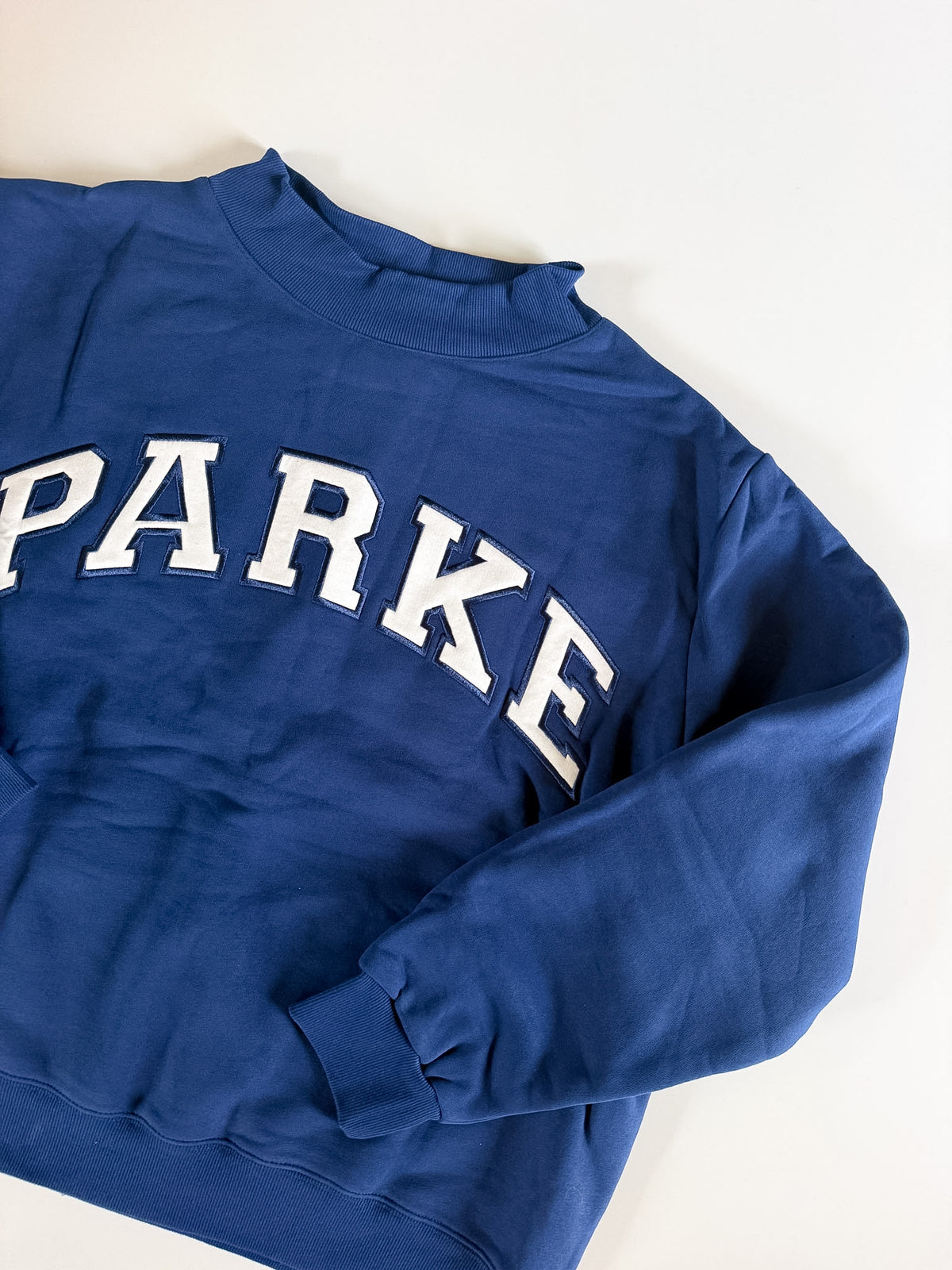 RARE Collegiate Blue PARKE Mockneck