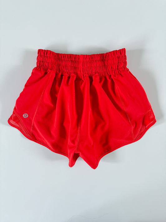 Size 8 HIGHRISE Carnation Red Hotty Hot 2.5"